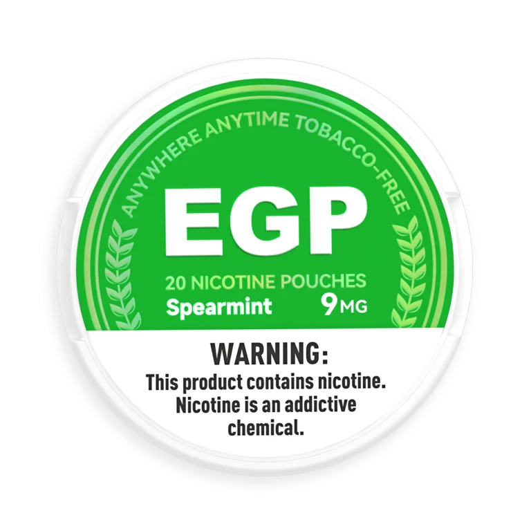 Official EGP Slim 14mg Spearmint nicotine pouch product image at Engu Pouches with fast nationwide delivery