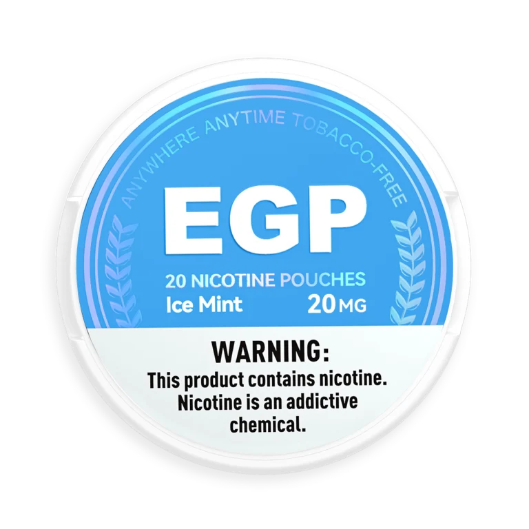 Official EGP Slim 20mg Ice Mint nicotine pouch product image at Engu Pouches with fast nationwide delivery