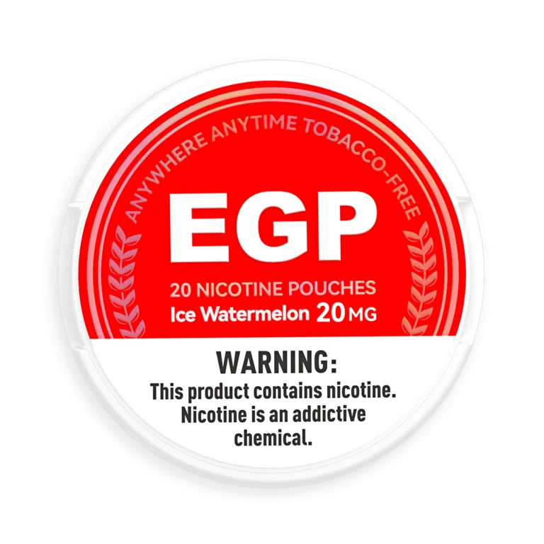 Official EGP Slim 3mg Watermelon nicotine pouch product image at Engu Pouches with fast nationwide delivery