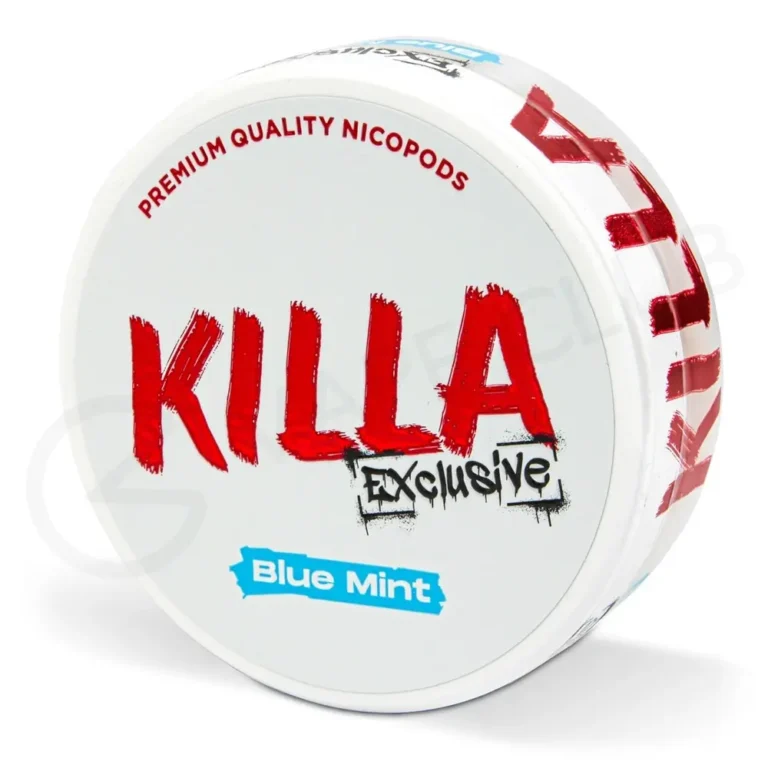 KILLA Exclusive Blue Mint chính hãng tại Engu Pouches, sản phẩm nicotine pouch chất lượng, giao hàng toàn quốc siêu nhanh